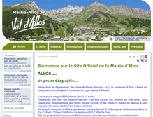Tablet Screenshot of mairie-allos.fr